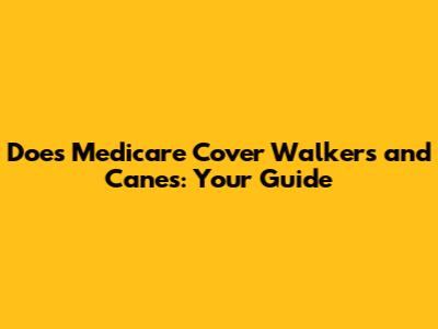 Does Medicare Cover Walkers and Canes: Your Guide