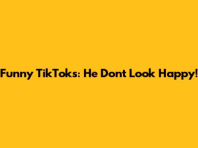 Funny TikToks: He Don't Look Happy!