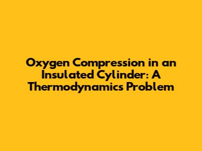 Oxygen Compression in an Insulated Cylinder: A Thermodynamics Problem