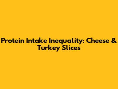 Protein Intake Inequality: Cheese & Turkey Slices