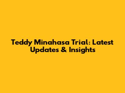 Teddy Minahasa Trial: Latest Updates & Insights